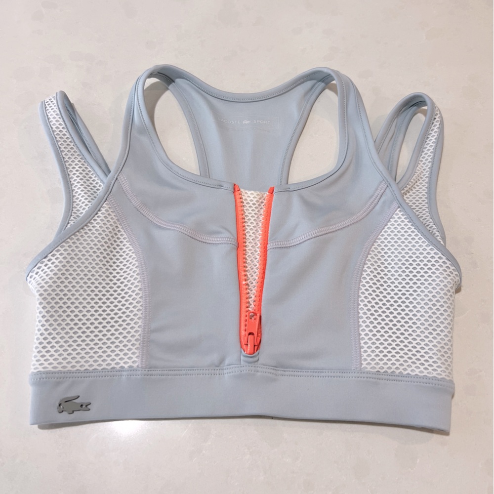 Lacoste Zip Front Sports Bra